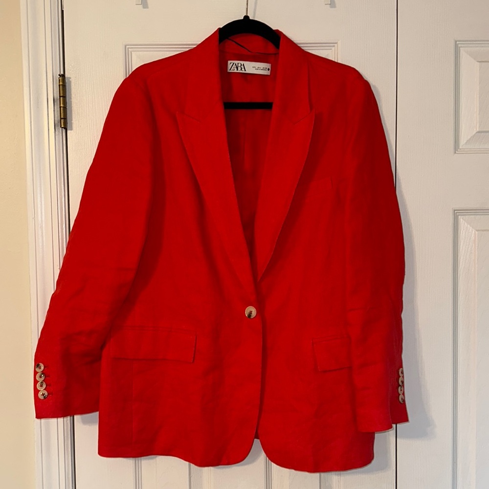 Zara- Linen blazer